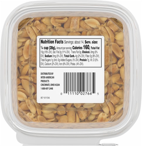 Roasted Unsalted Blanched Virginia Peanuts Perspective: bottom