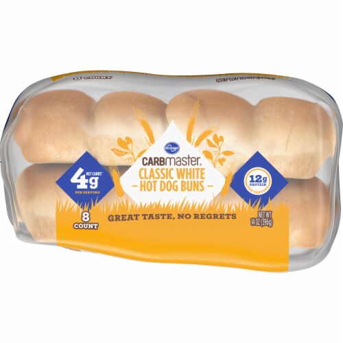 Kroger Carbmaster® White Hot Dog Buns Perspective: bottom