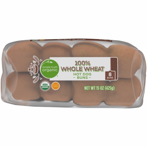Simple Truth Organic® Whole Wheat Hot Dog Buns Perspective: bottom