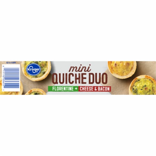 Kroger® Florentine and Cheese & Bacon Mini Quiche Duo Perspective: bottom