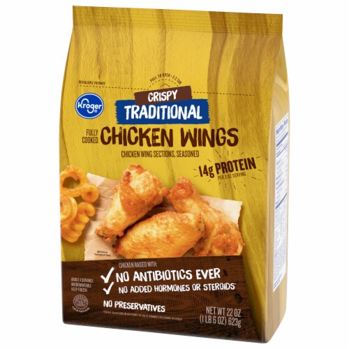 Kroger® Fully Cooked Frozen Crispy Chicken Wings Traditional Perspective: bottom