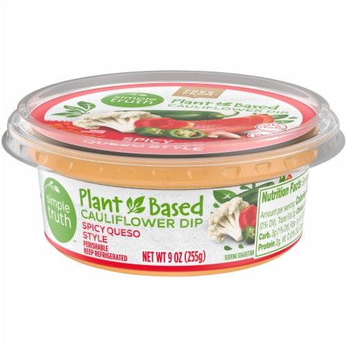 Simple Truth® Plant Based Cauliflower Dip Spicy Queso Style Perspective: bottom
