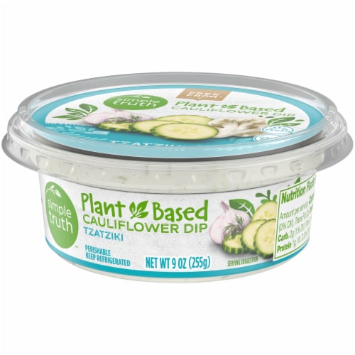 Simple Truth Plant Based Tzatziki Cauliflower Dip Perspective: bottom
