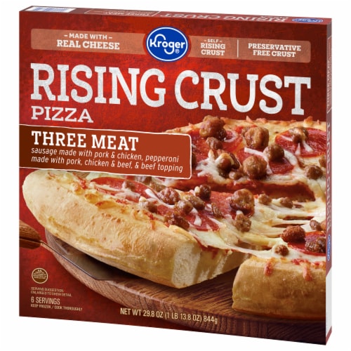 Kroger® Three Meat Rising Crust Frozen Pizza Perspective: bottom