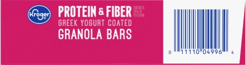 Kroger® Protein & Fiber Raspberry Vanilla Greek Yogurt Coated Granola Bars Perspective: bottom
