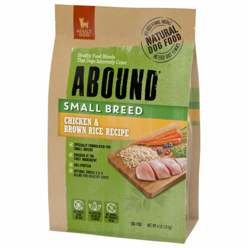 ABOUND Adult Small Breed Dry Dog Food Chicken Brown Rice 4 lb Harris Teeter