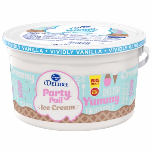 Kroger® Deluxe Vividly Vanilla Ice Cream Party Pail BIG DEAL! Perspective: bottom