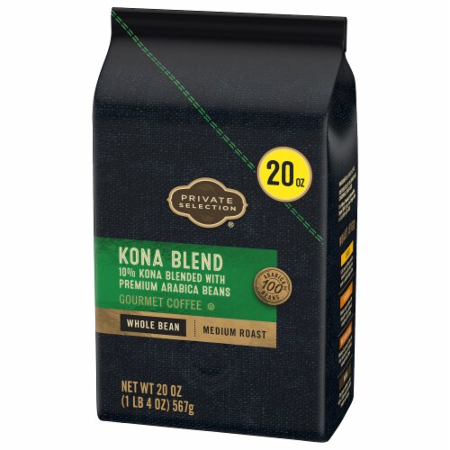 Private Selection® Kona Blend Medium Roast Whole Bean Coffee Perspective: bottom