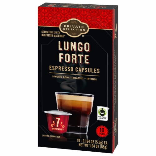 Private Selection® Coffee Capsules for Nespresso Original Machines Lungo Forte Espresso Medium Roast Perspective: bottom
