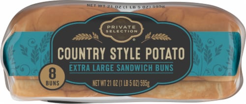 Private Selection® Country Style Potato Extra Large Sandwich Buns Perspective: bottom