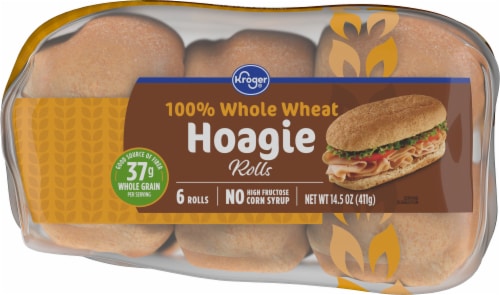 Kroger® 100% Whole Wheat Hoagie Rolls Perspective: bottom