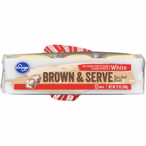 Kroger® White Brown And Serve Enriched Dinner Rolls Perspective: bottom