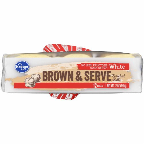 Kroger® White Brown And Serve Enriched Dinner Rolls Perspective: bottom