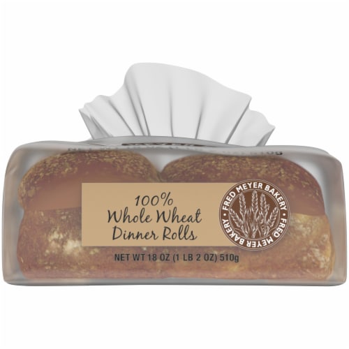 Fred Meyer Bakery Whole Wheat Dinner Rolls Perspective: bottom