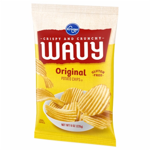 Kroger® Original Wavy Potato Chips Perspective: bottom