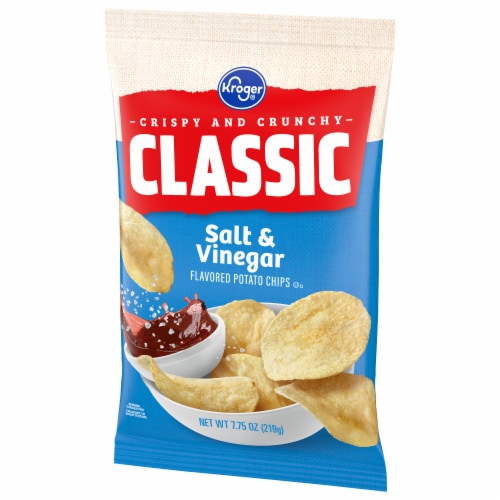 Kroger® Salt & Vinegar Potato Chips Perspective: bottom