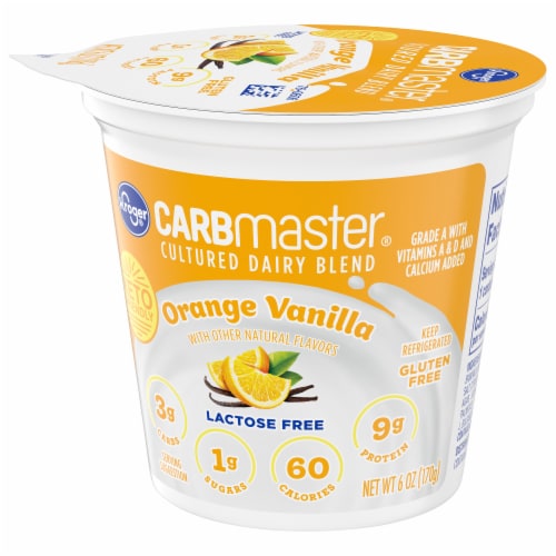 Kroger® CARBmaster® Orange Vanilla Lactose Free Lowfat Yogurt Cup Perspective: bottom