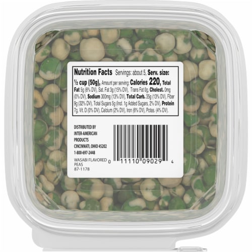 Kroger Wasabi Flavored Peas Snack Mix Perspective: bottom