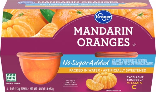 Kroger® Mandarin Orange Cups No Sugar Added Perspective: bottom