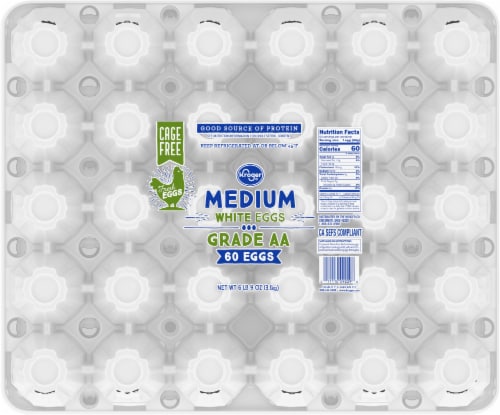 Kroger® Cage Free Medium White Eggs Perspective: bottom