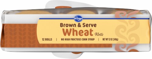 Kroger® Brown and Serve Enriched Wheat Rolls Perspective: bottom
