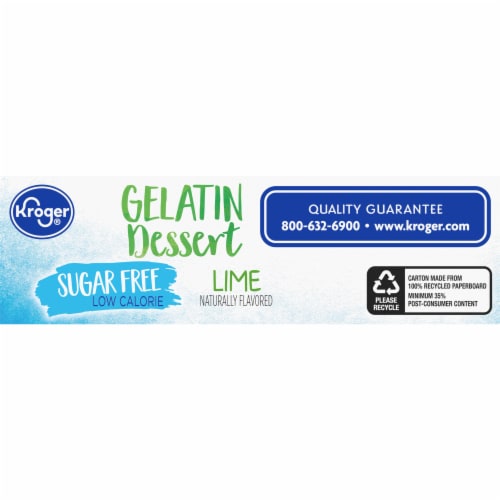 Kroger® Sugar Free Lime Gelatin Mix Perspective: bottom