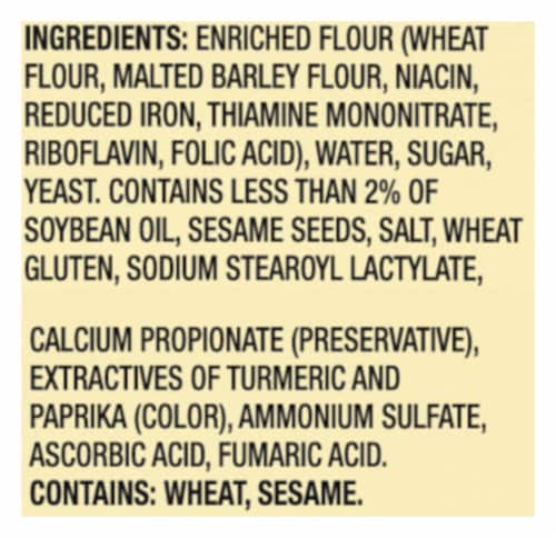 Western Hearth® Golden Sesame Extra Large Enriched Sandwich Buns Perspective: bottom