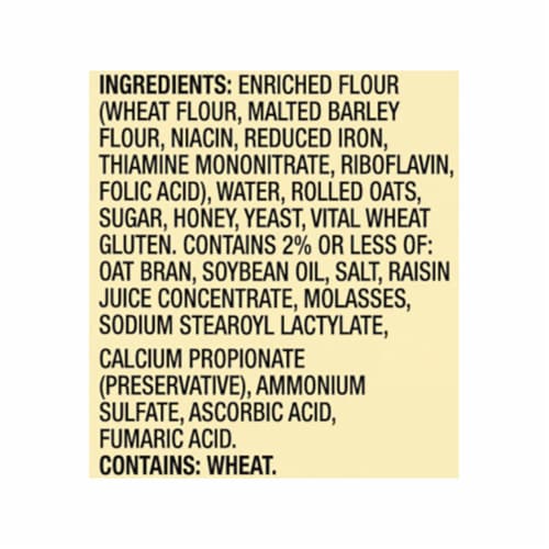 Western Hearth® Honey Oat Bread Widepan Perspective: bottom