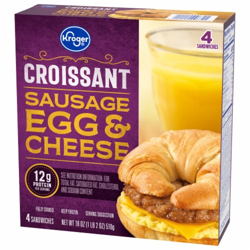 Kroger® Sausage Egg & Cheese Croissant Perspective: bottom