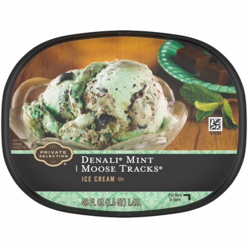 Private Selection® Denali® Mint Moose Tracks® Ice Cream Tub Perspective: bottom