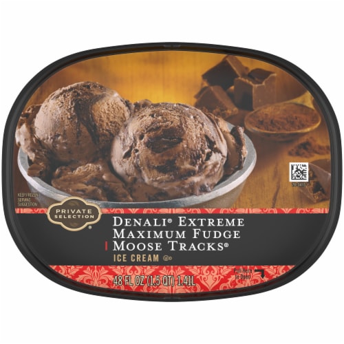Private Selection® Denali® Extreme Maximum Fudge Moose Tracks® Ice Cream Tub Perspective: bottom