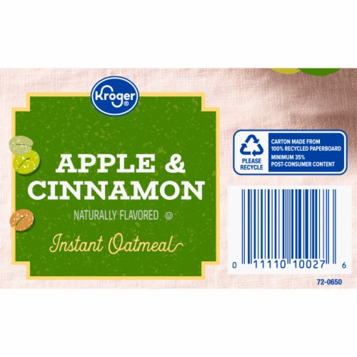 Kroger® Apple & Cinnamon Instant Oatmeal Perspective: bottom