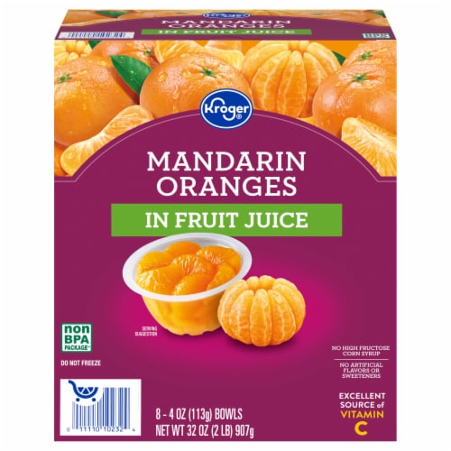 Kroger® Mandarin Orange Cups in 100% Juice Perspective: bottom