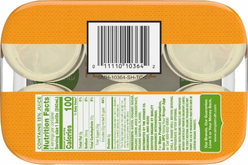 Simple Truth Organic® Non GMO Organic 6 pack Bottle Lemonade Perspective: bottom