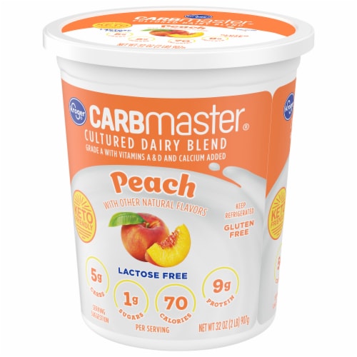 Kroger® CARBmaster® Peach Lactose Free Yogurt Tub Perspective: bottom