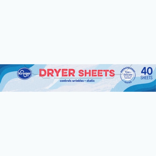 Kroger® Fabric Sofetning Free & Delicate Dryer Sheets Perspective: bottom