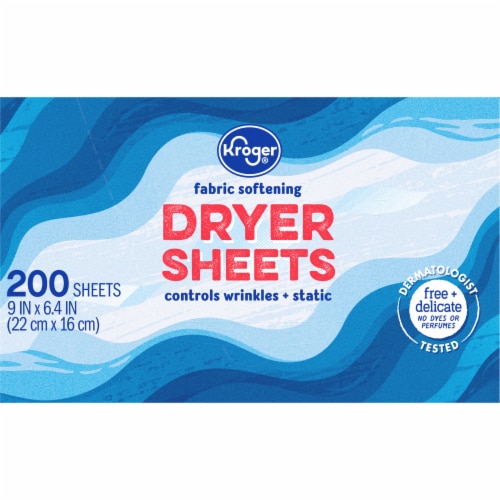 Kroger® Fabric Softening Free & Delicate Dryer Sheets Perspective: bottom