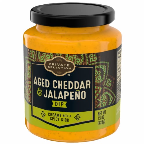 Private Selection® Aged Cheddar & Jalapeno Dip Perspective: bottom