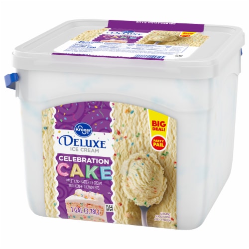 Kroger® Deluxe Celebration Cake Ice Cream Party Pail BIG DEAL! Perspective: bottom