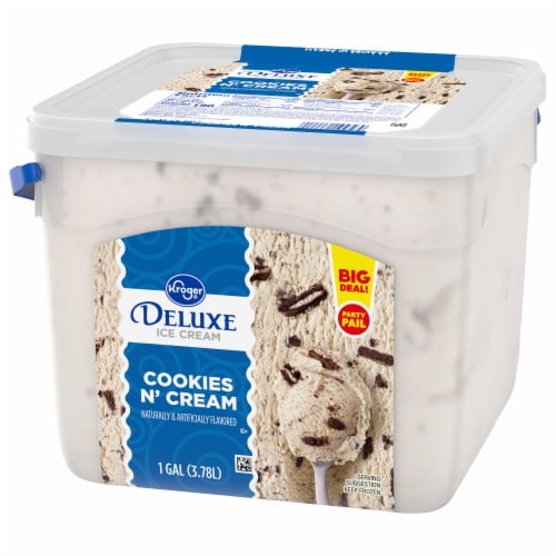 Kroger® Deluxe Cookies and Cream Ice Cream Party Pail BIG DEAL! Perspective: bottom