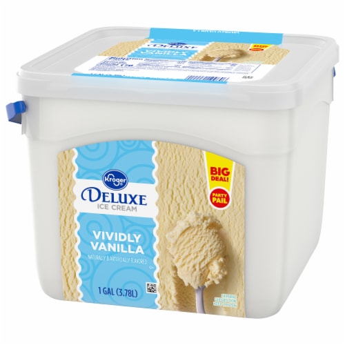 Kroger® Deluxe Vividly Vanilla Ice Cream Party Pail BIG DEAL! Perspective: bottom