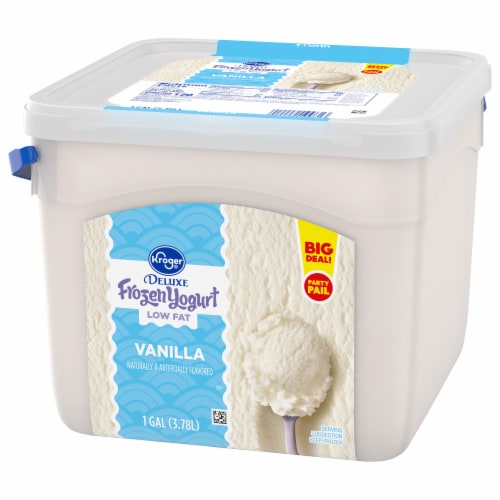 Kroger® Deluxe Low Fat Vanilla Frozen Yogurt Party Pail BIG DEAL! Perspective: bottom
