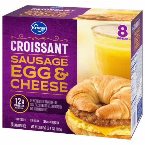 Kroger® Croissant Sausage Egg + Cheese Sandwiches Perspective: bottom
