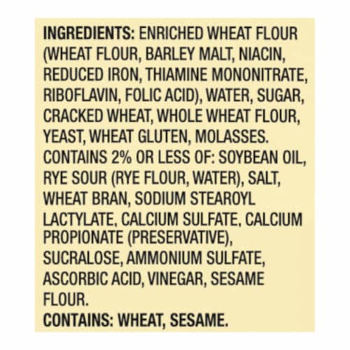 Western Hearth® Cracked Wheat Sandwich Buns Perspective: bottom
