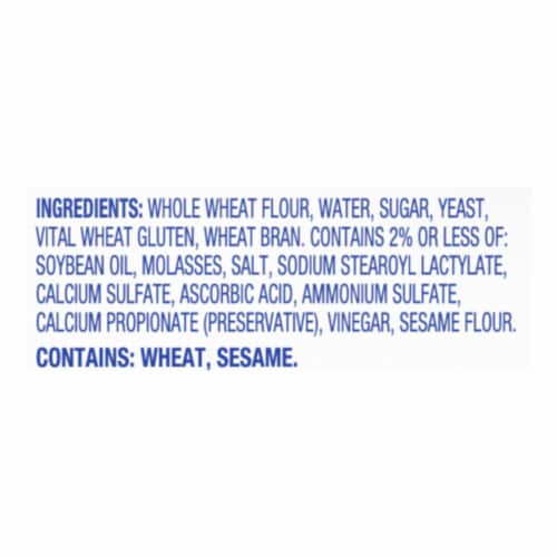 Kroger® 100% Whole Wheat Hamburger Buns Perspective: bottom