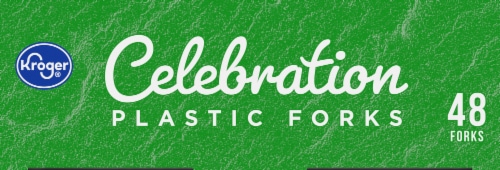 Kroger® Celebration Plastic Forks Perspective: bottom