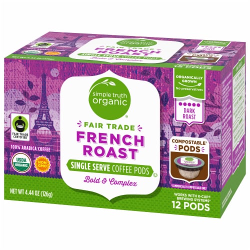 Simple Truth Organic® French Roast Dark Roast Coffee Pods Perspective: bottom