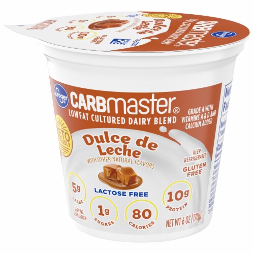 Kroger® CARBmaster® Dulce De Leche Lactose Free Lowfat Yogurt Cup Perspective: bottom