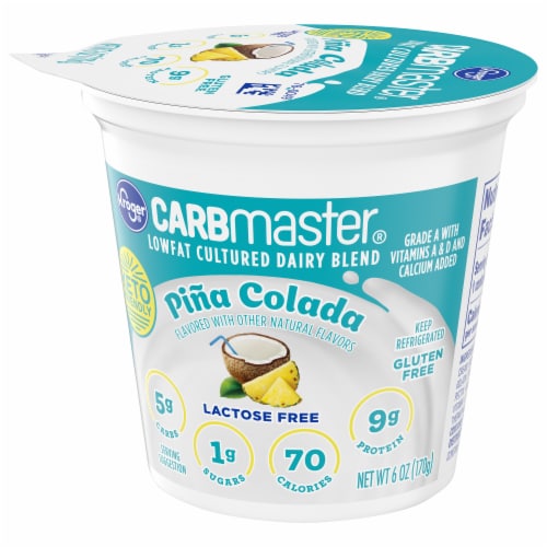 Kroger® CARBmaster® Pina Colada Lactose Free Lowfat Yogurt Cup Perspective: bottom