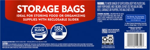 Kroger® Slider Storage Gallon Bags Perspective: bottom